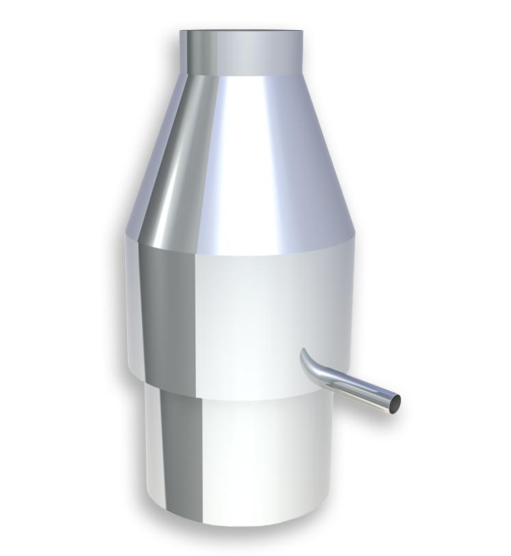 Jeremias DW Deflektorhaube mit Ablauf, inkl. Mündungsabschluss