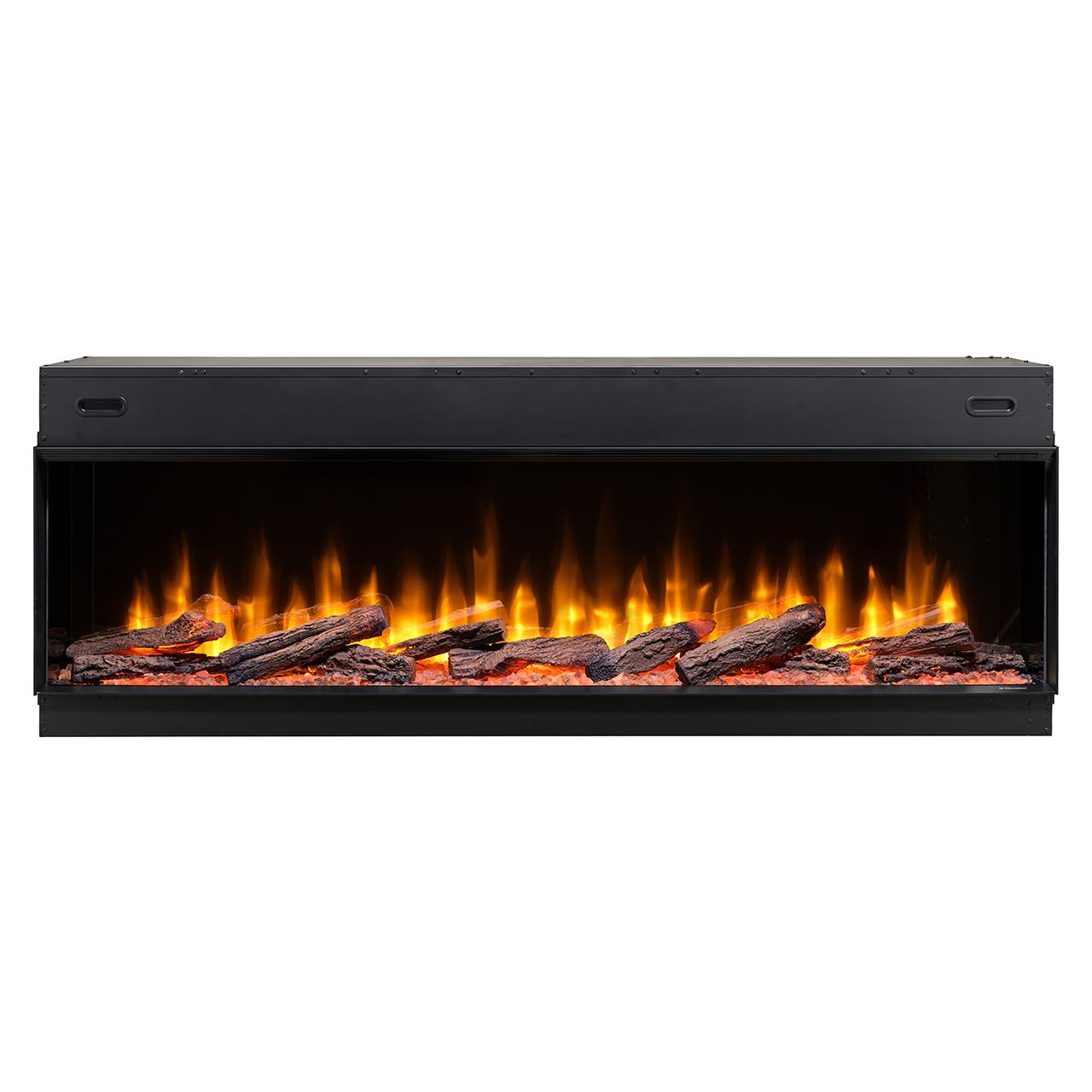 Dimplex Ignite Ultra 74 Elektrokamin - 3-seitiger Panorama-Einbau mit Optiflame-Technologie, App-Steuerung und Soundeffekt