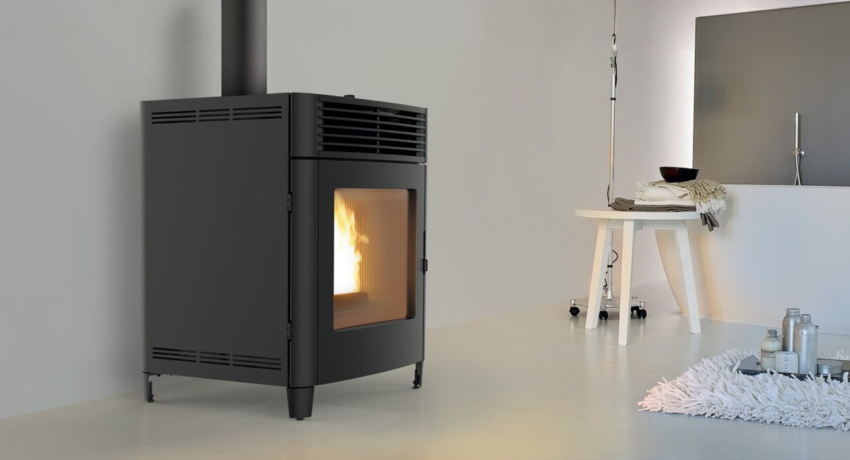 Pelletofen RED Ren Air 8 S1 Montagebeispiel