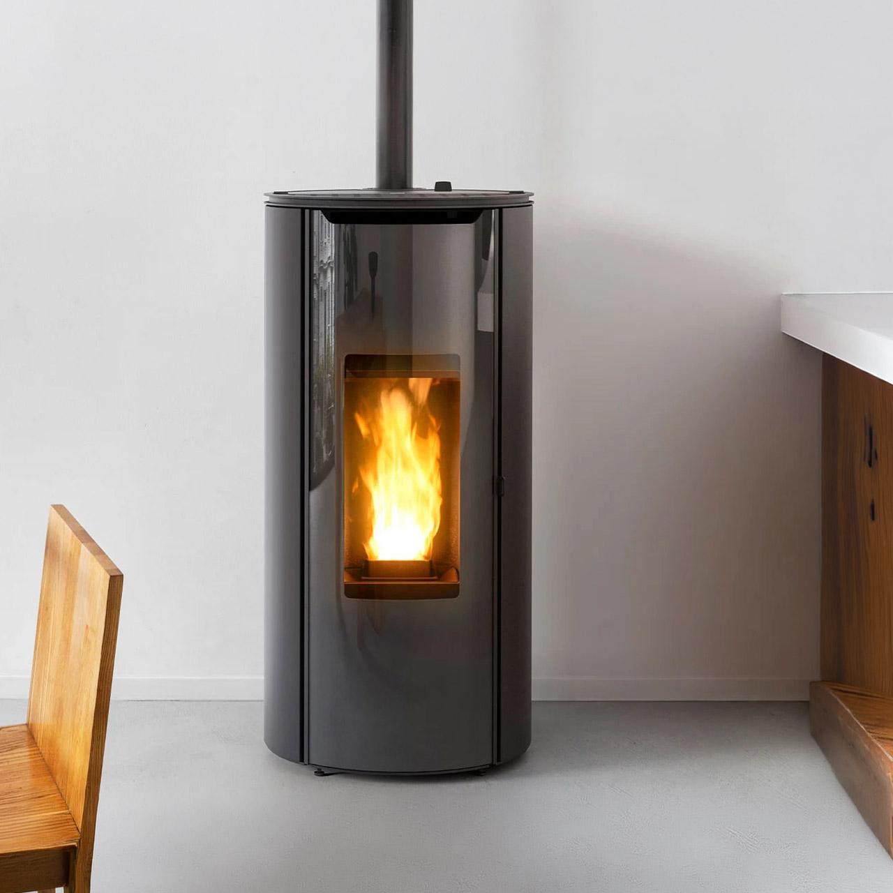 Pelletofen MCZ Mini Comfort Air 8 UPXUP 8,1 kW - Ausführung: 303 Black metal