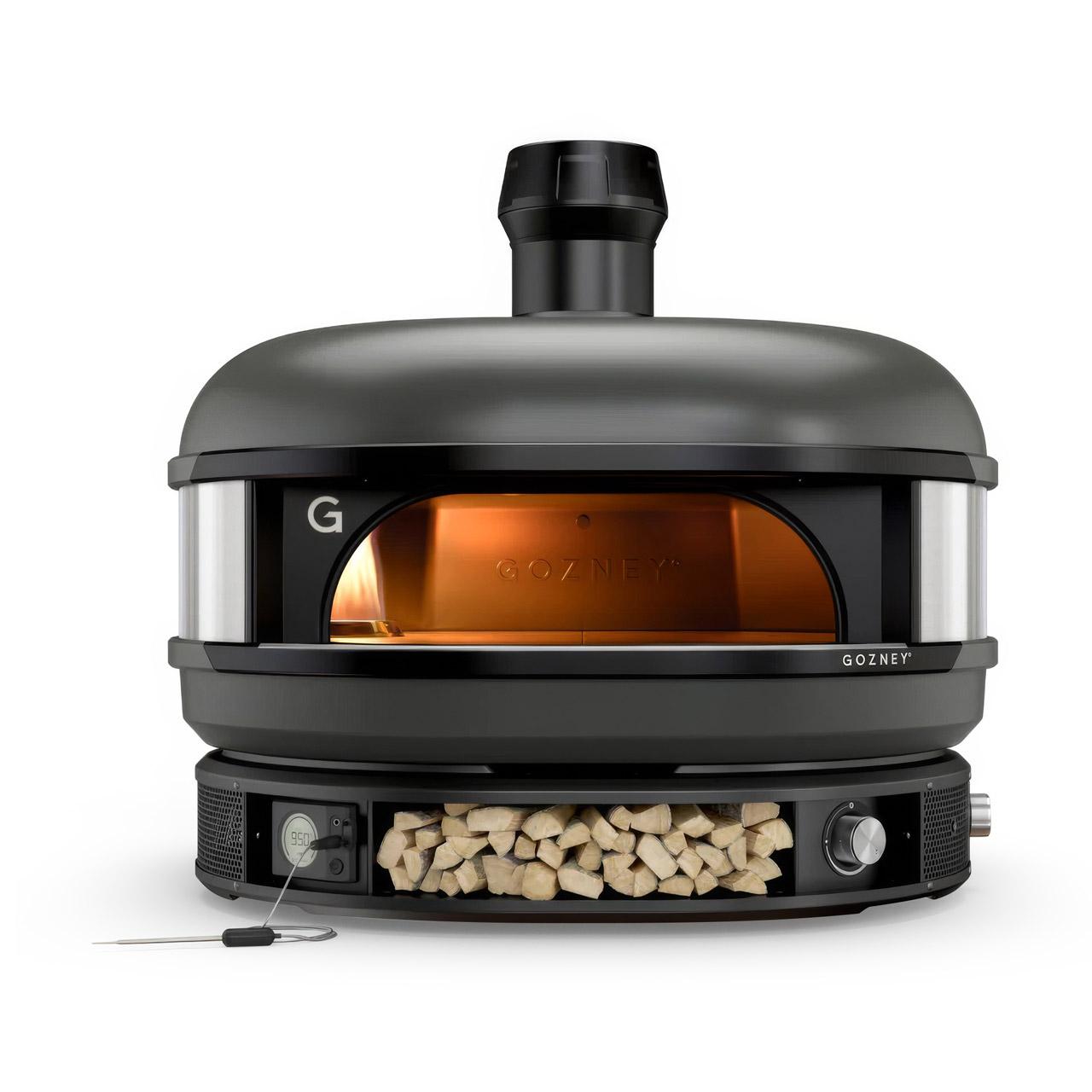 Ausstellungsstück - Pizzaofen Gozney Dome Off Black Dual-Fuel Bundle inkl. Gestell & Dampfinjektor (kein Versand)