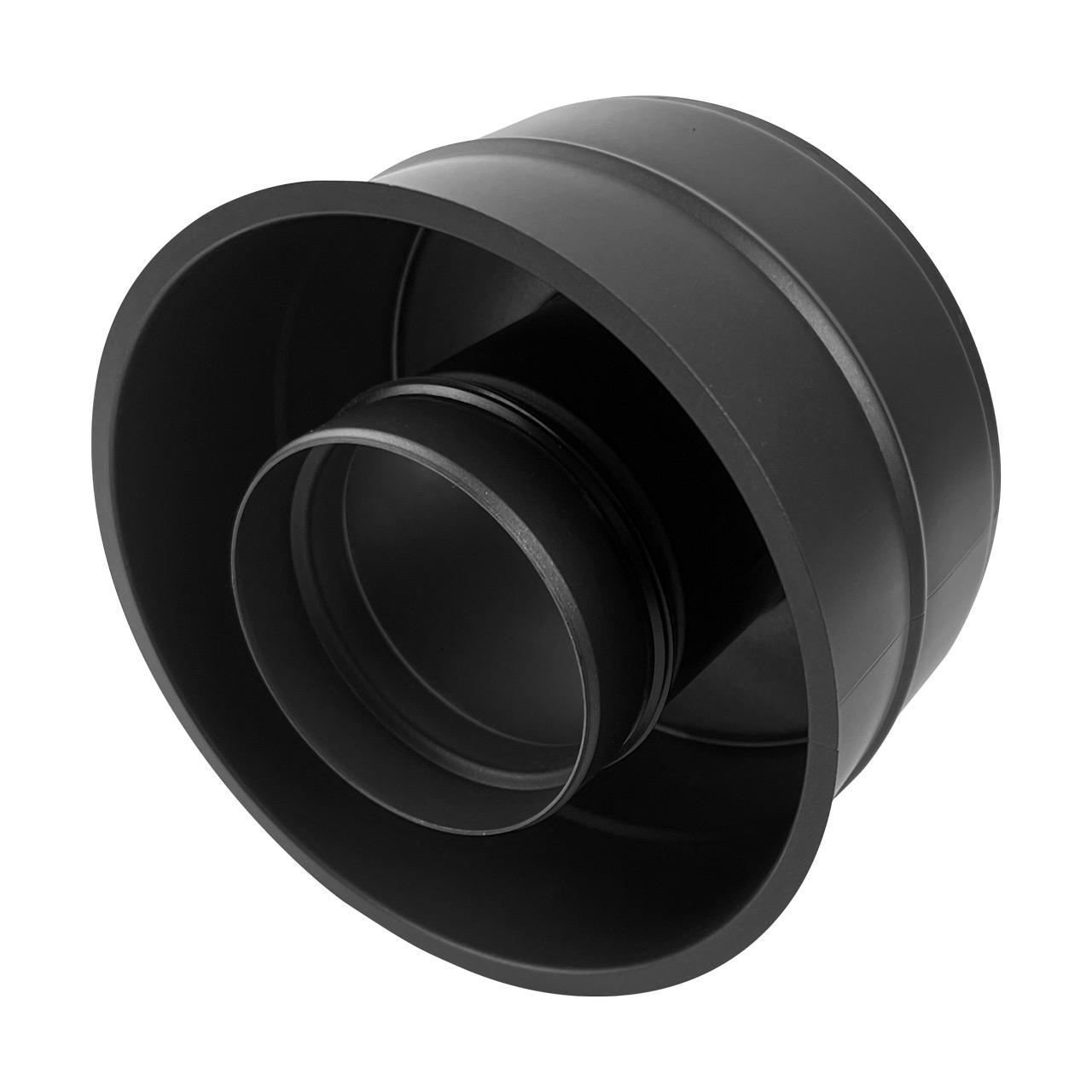 Doppelwandiges Pelletofenrohr Wandfutter DN 80 mm Schwarz