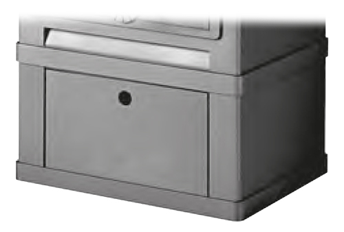 Brennholzsockel, grau