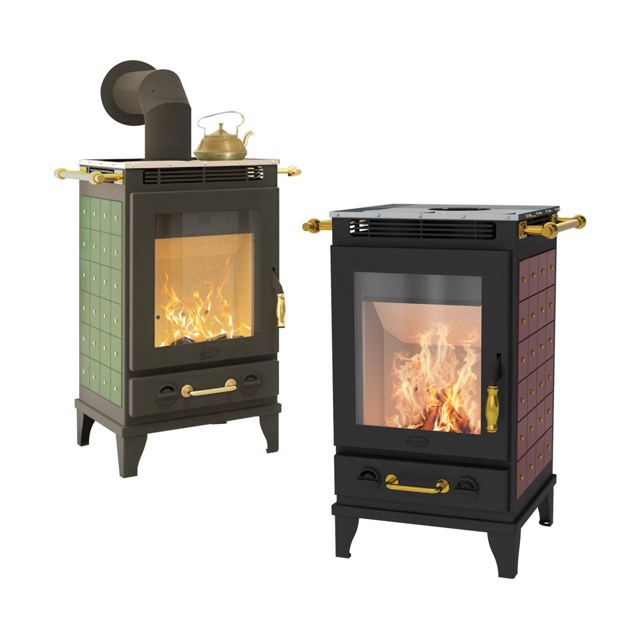 Kaminofen Fireplace Florenz Keramik 6 kW