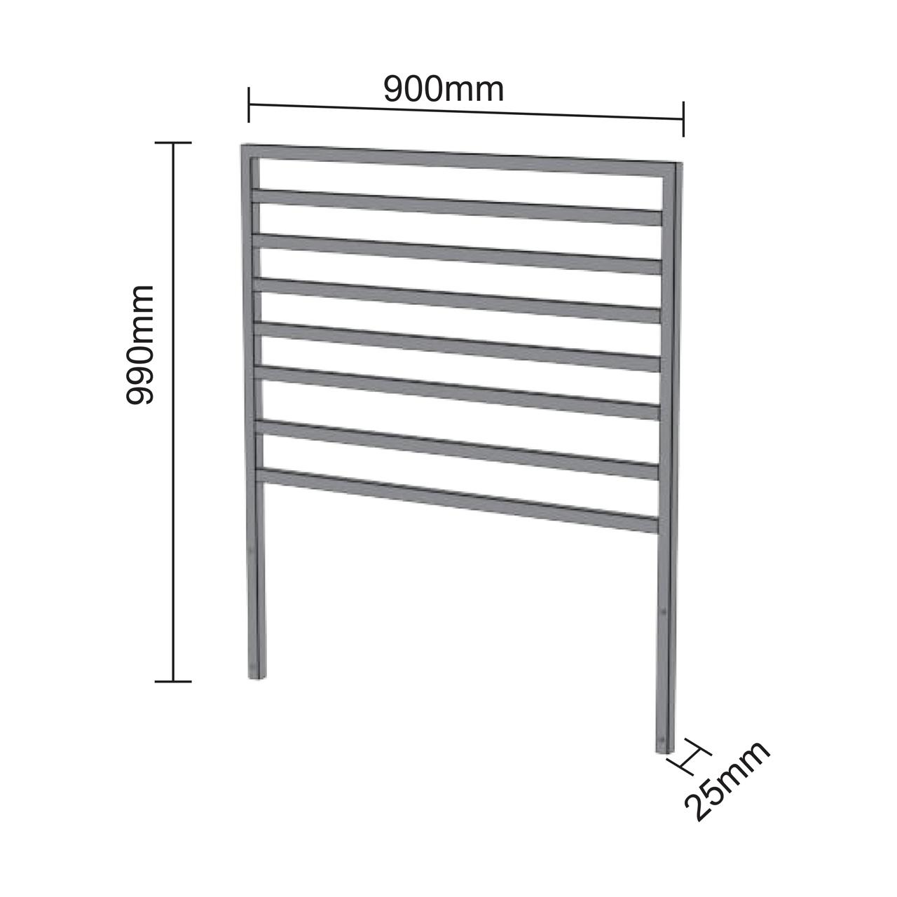 Cozze Elements Rückwandgitter 90 cm für Schrankmodul (niedrig)