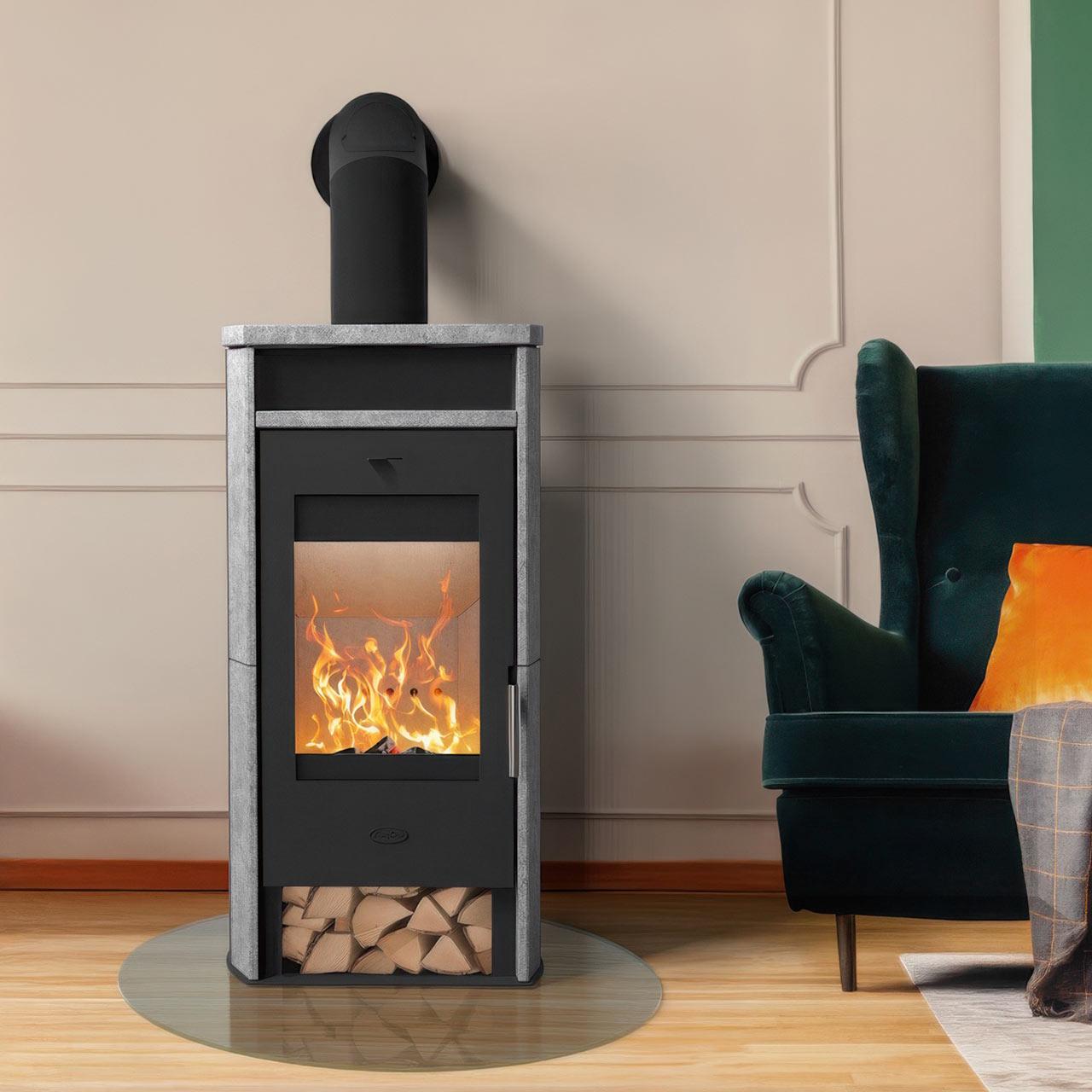 Kaminofen Fireplace Santa Fe 6 kW - Ausführung: Speckstein