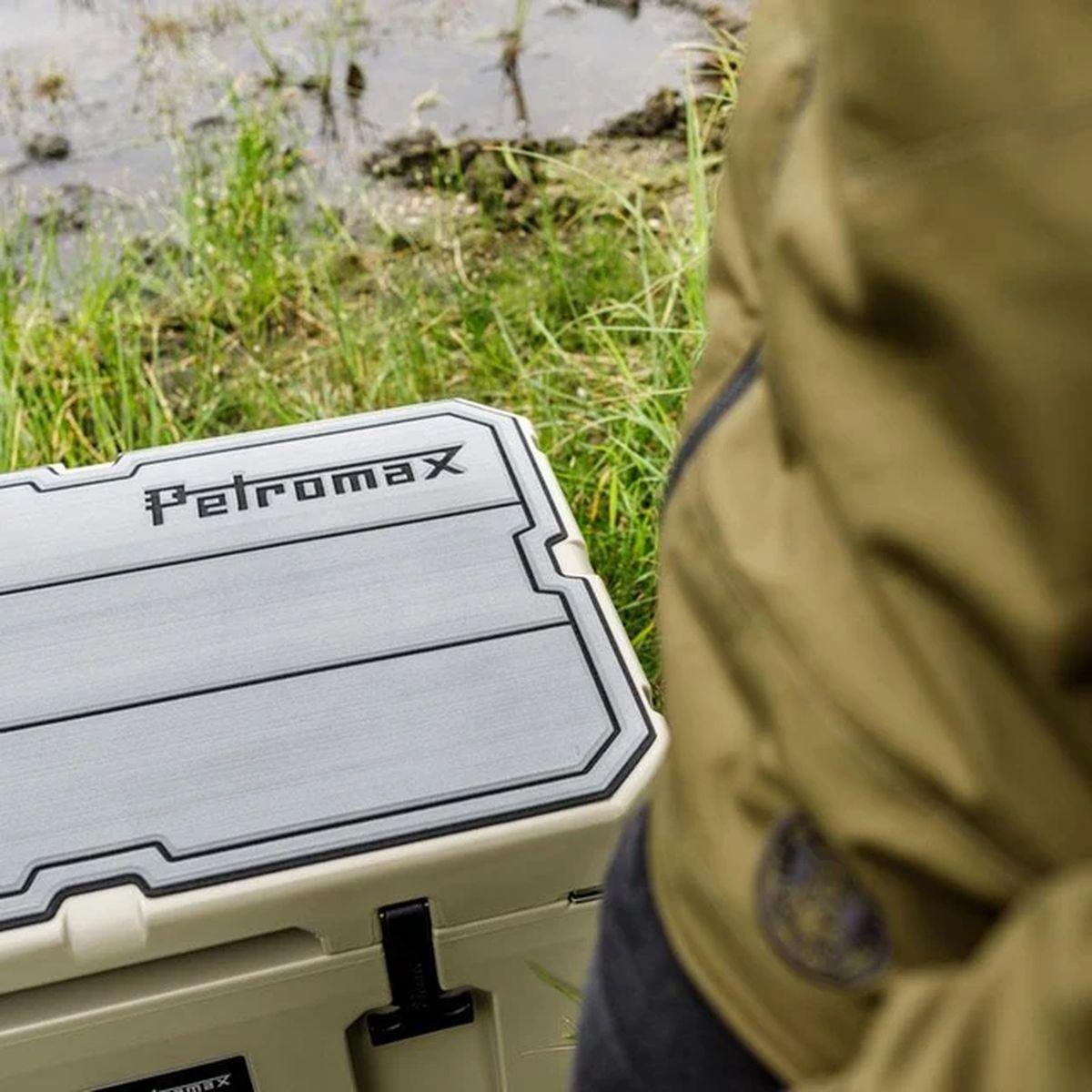 Haft-Auflage für Petromax Kühlbox - passend für: kx25 - Farbe: grau - Design: mit Linien