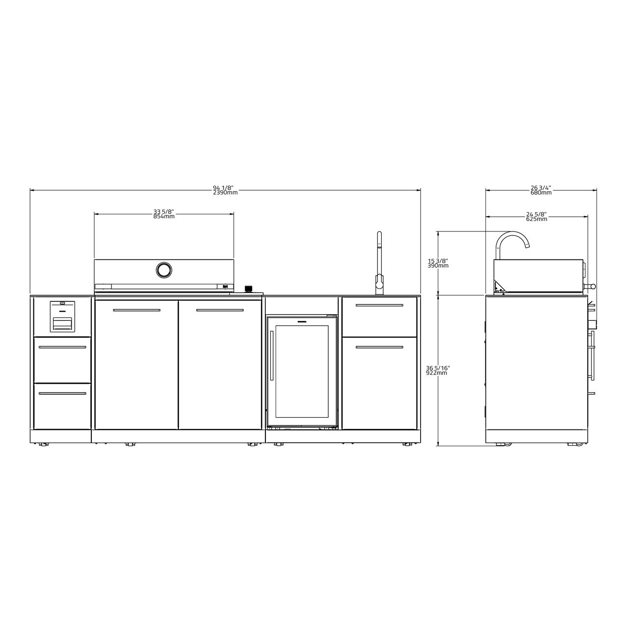 Outdoorküche Brabura Lite Series Box-Q