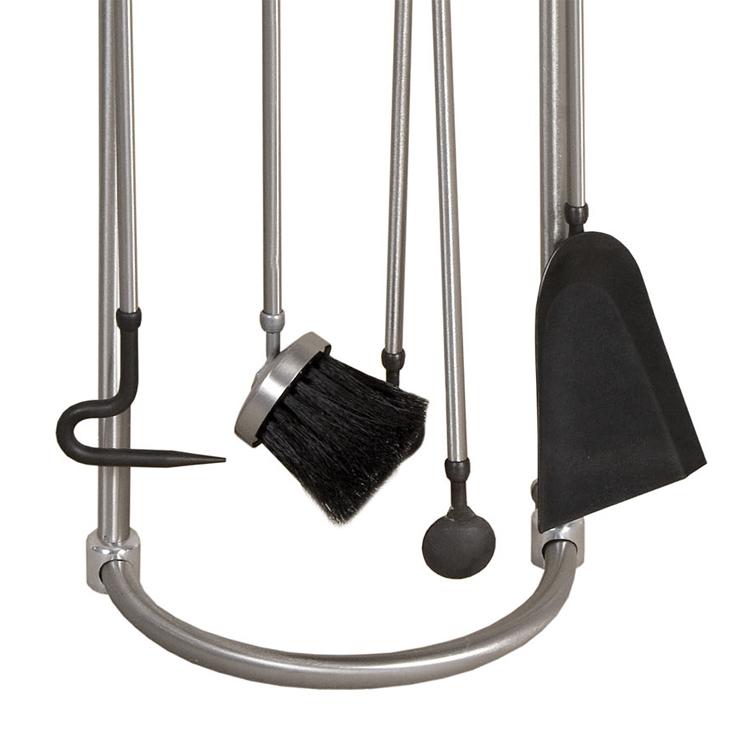 4tlg. Kaminbesteck, Inox, Edelstahl