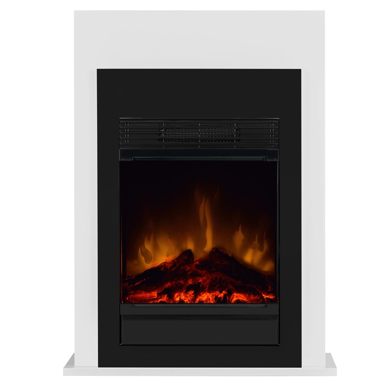 Dimplex Bellini Black Elektrokamin - Kompakt, Optiflame Flammeneffekt und Heizfunktion für stilvolle Atmosphäre