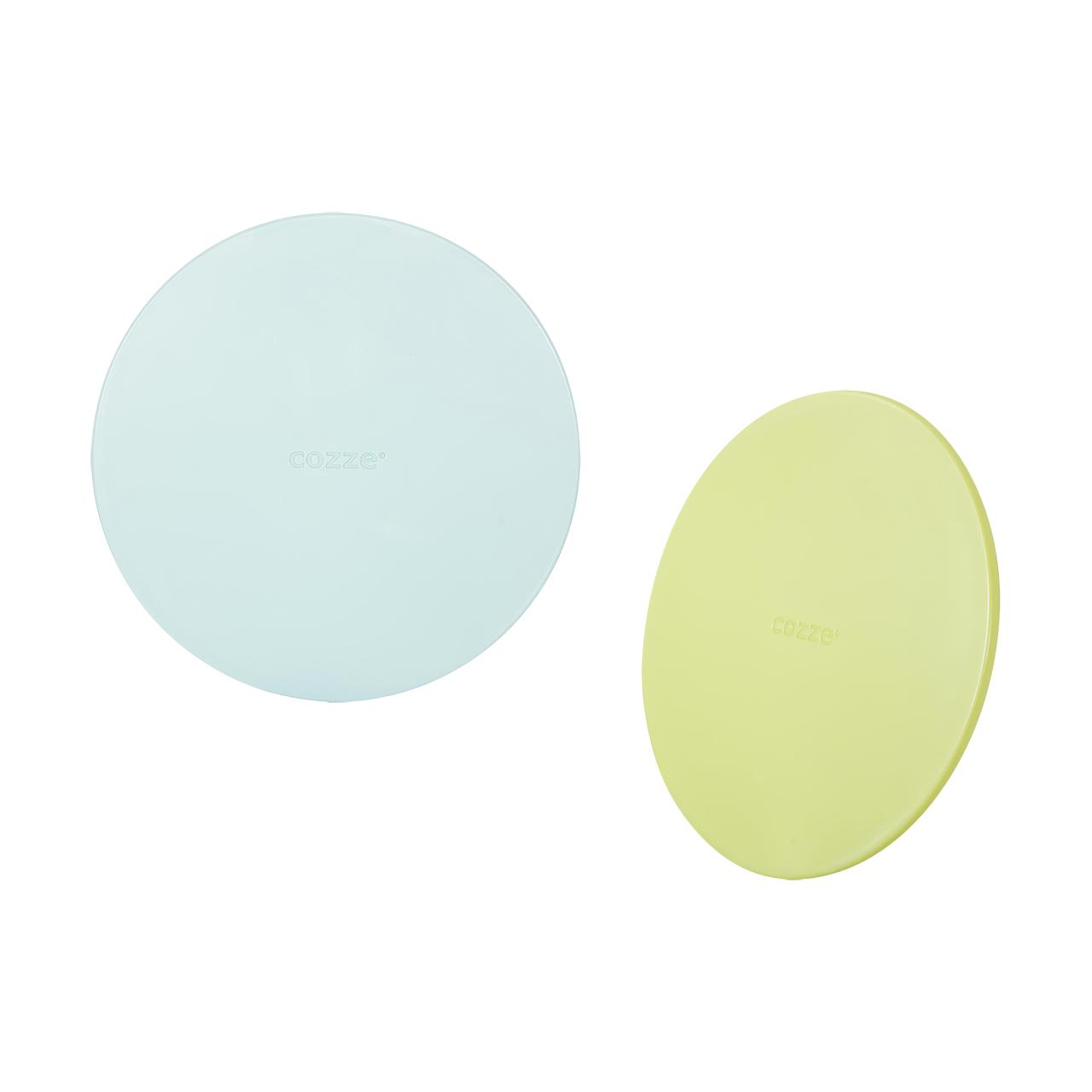 Pizzaofen Zubehör Cozze Kunststoff Pizzabrett  Schneidebrett Ø 35 cm - Ausführung: Hellblau