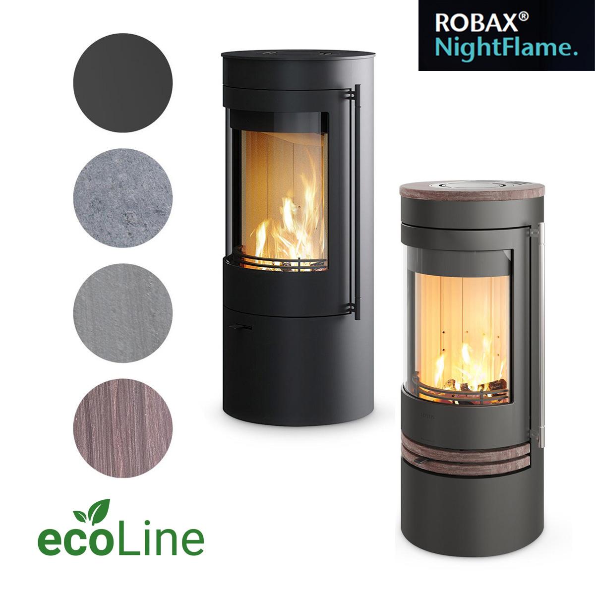 Kaminofen Lotus Orbis 1 Robax NightFlame ecoLine 5 kW