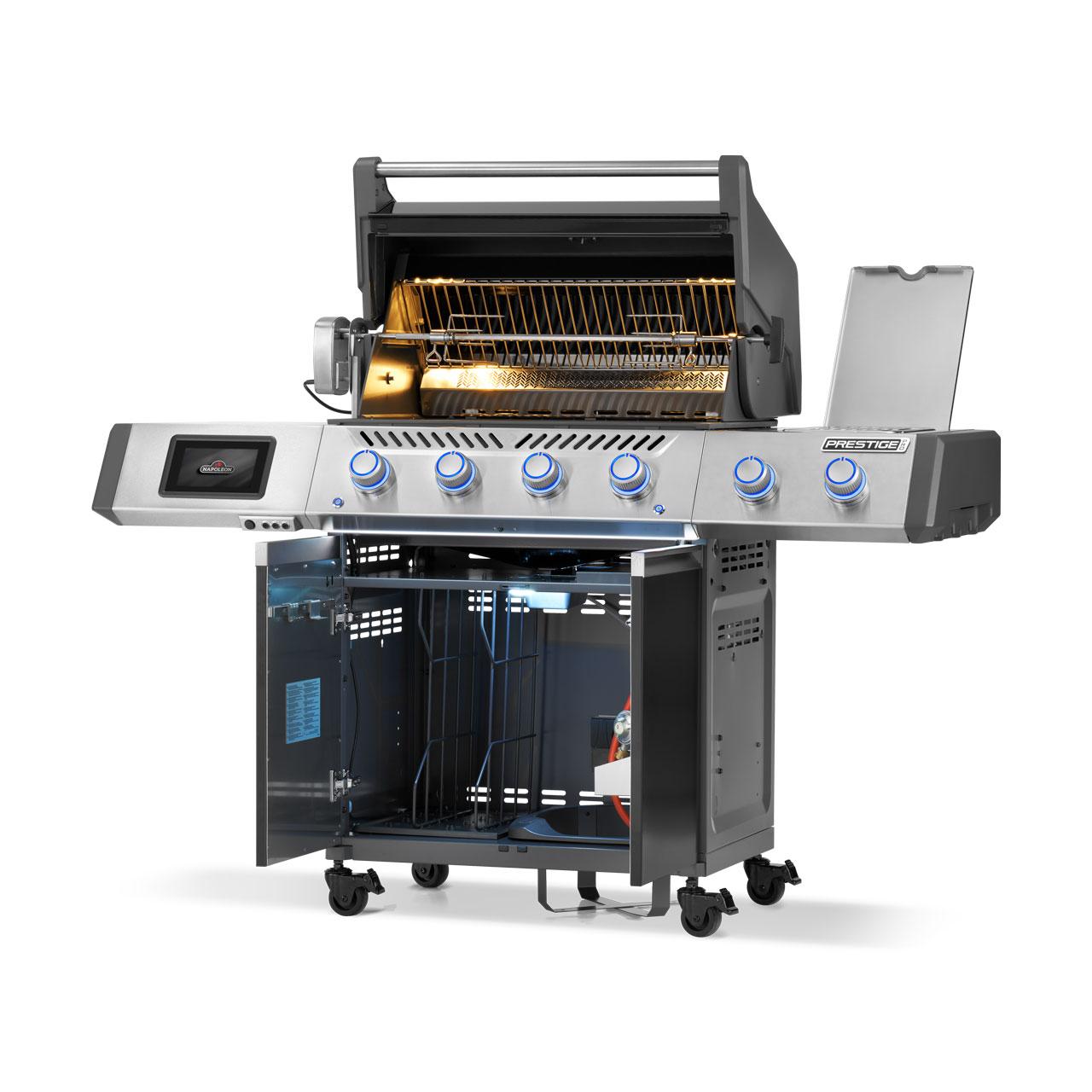 Gasgrill Napoleon Prestige PRO 500 Connected Schwarz, inkl. Drehspieß (2026)
