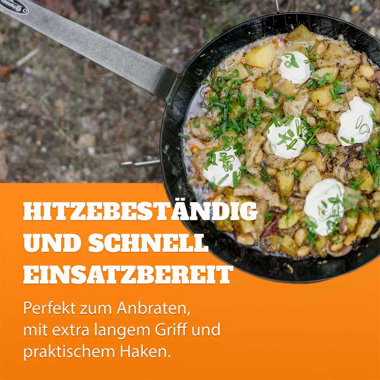 Schmiedeeiserne Pfanne SP28 - Bud Spencer Terence Hill Edition