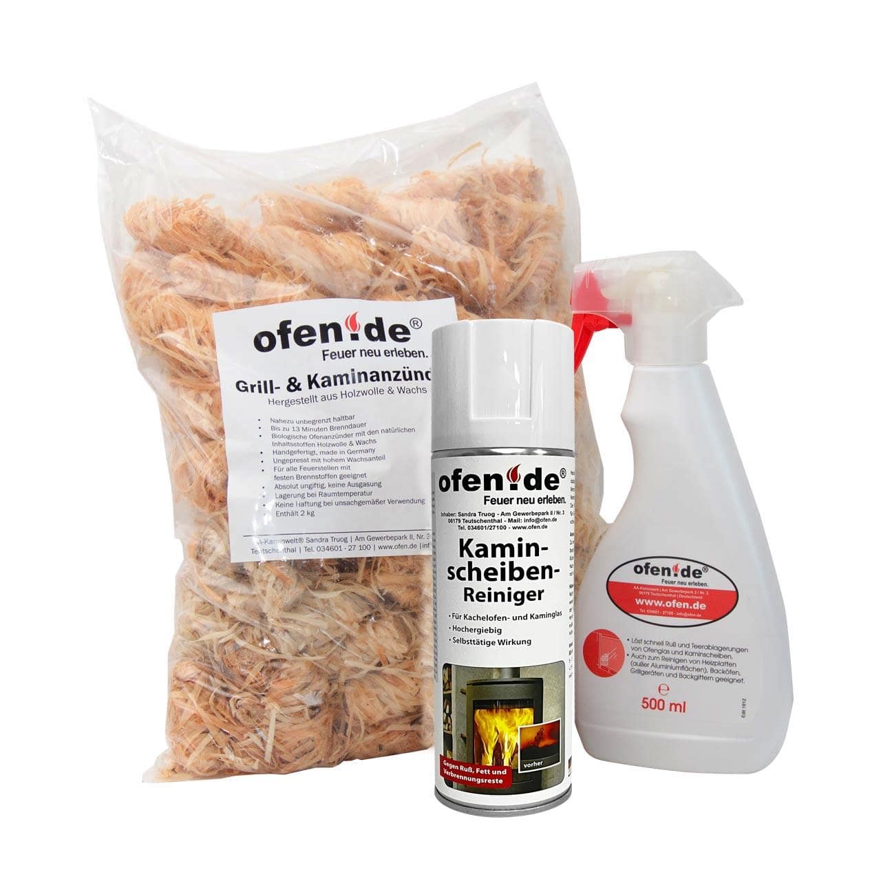 Kaminzubehör Ofen.de Starter-Kit Holzofen
