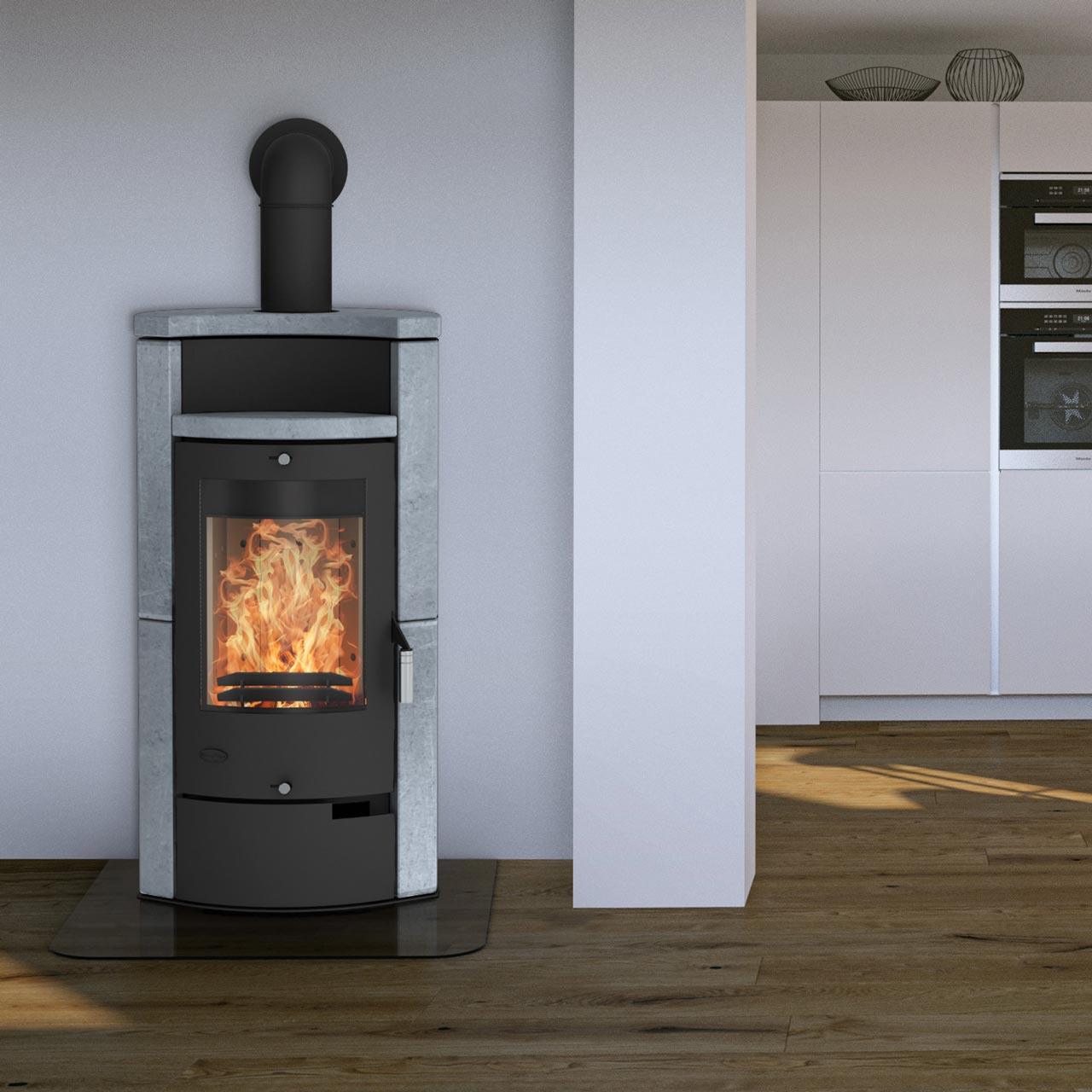 Kaminofen Fireplace Hamburg Speckstein 8 kW