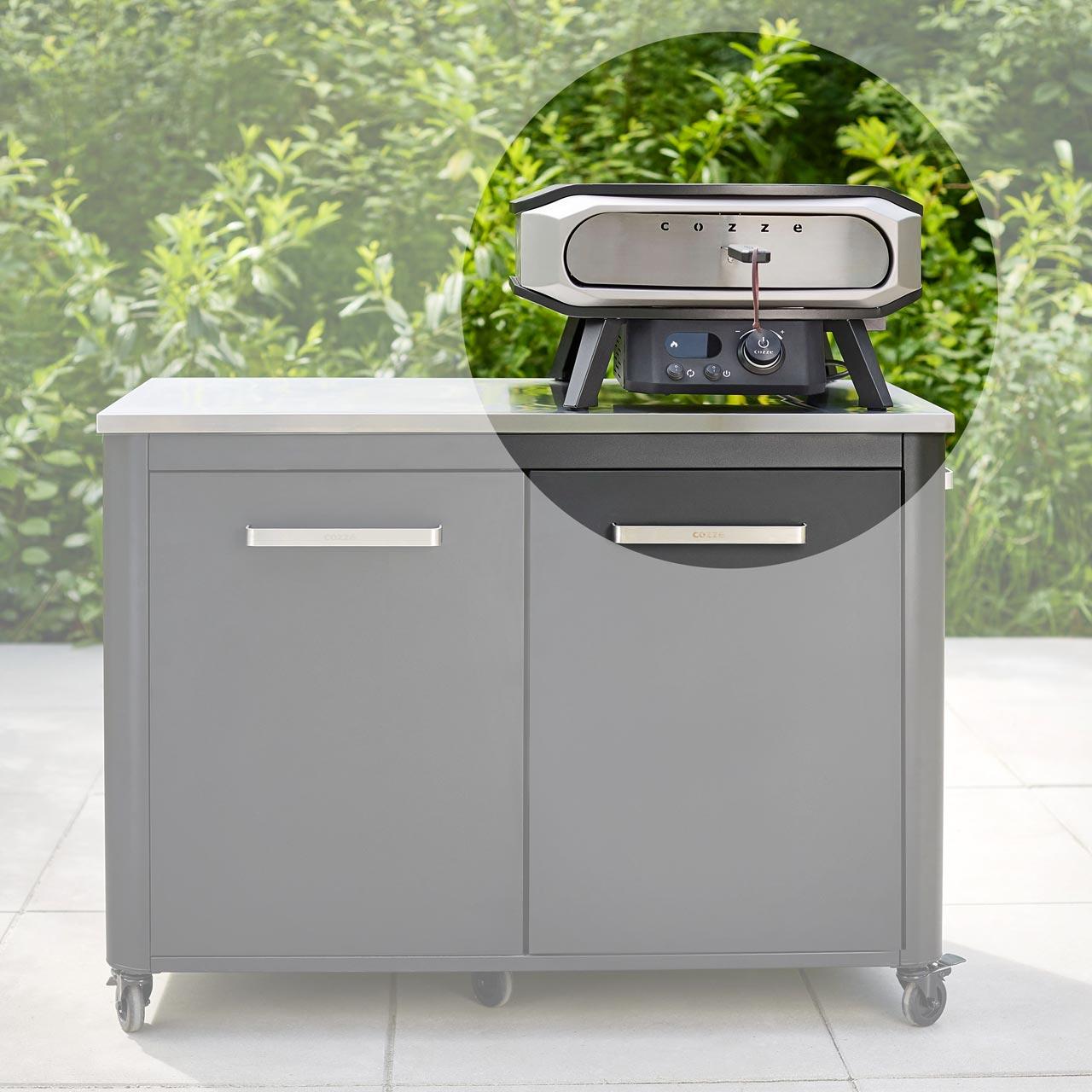 Elektro Pizzaofen Cozze 17 Zoll Premium Rotate 2200 W inkl. drehbarer Pizzastein & Hitzeschild