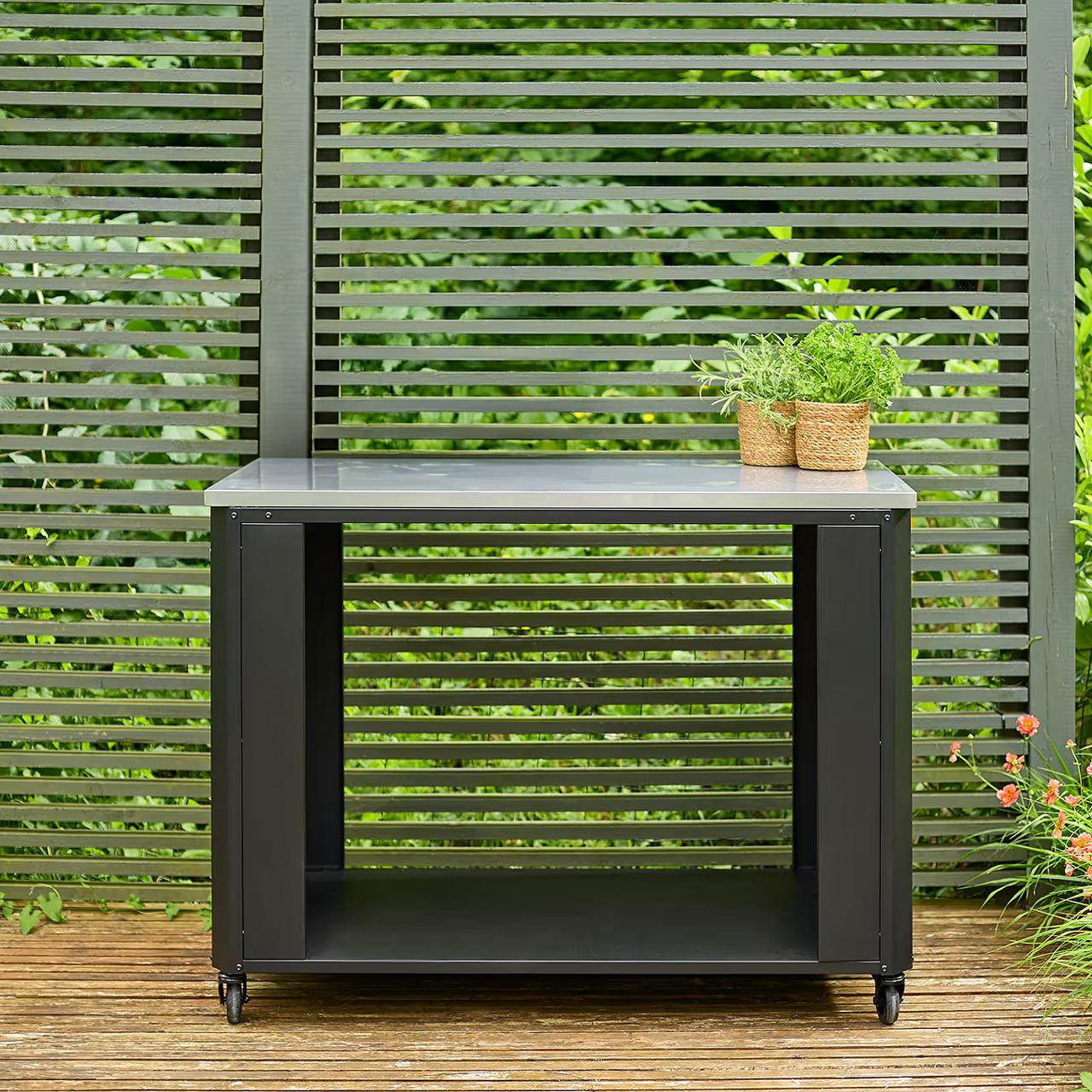 Cozze Plancha G-700 Bundle inkl. offenes Modul 115 cm mit Edelstahlplatte & Gratis Grillspatel