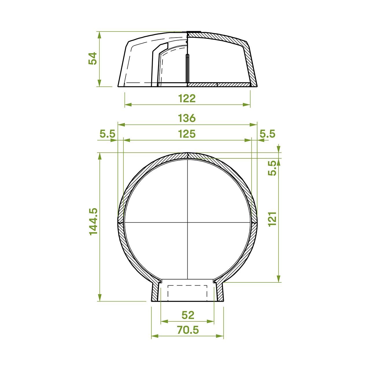 Pizzaofen Palazzetti Smile 120 Feuerfester Beton
