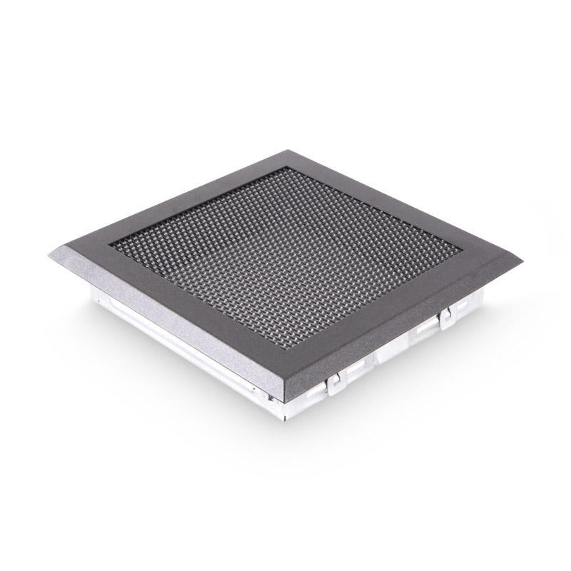 Kaltluftgitter AA-Kaminwelt 19x19 cm Grau