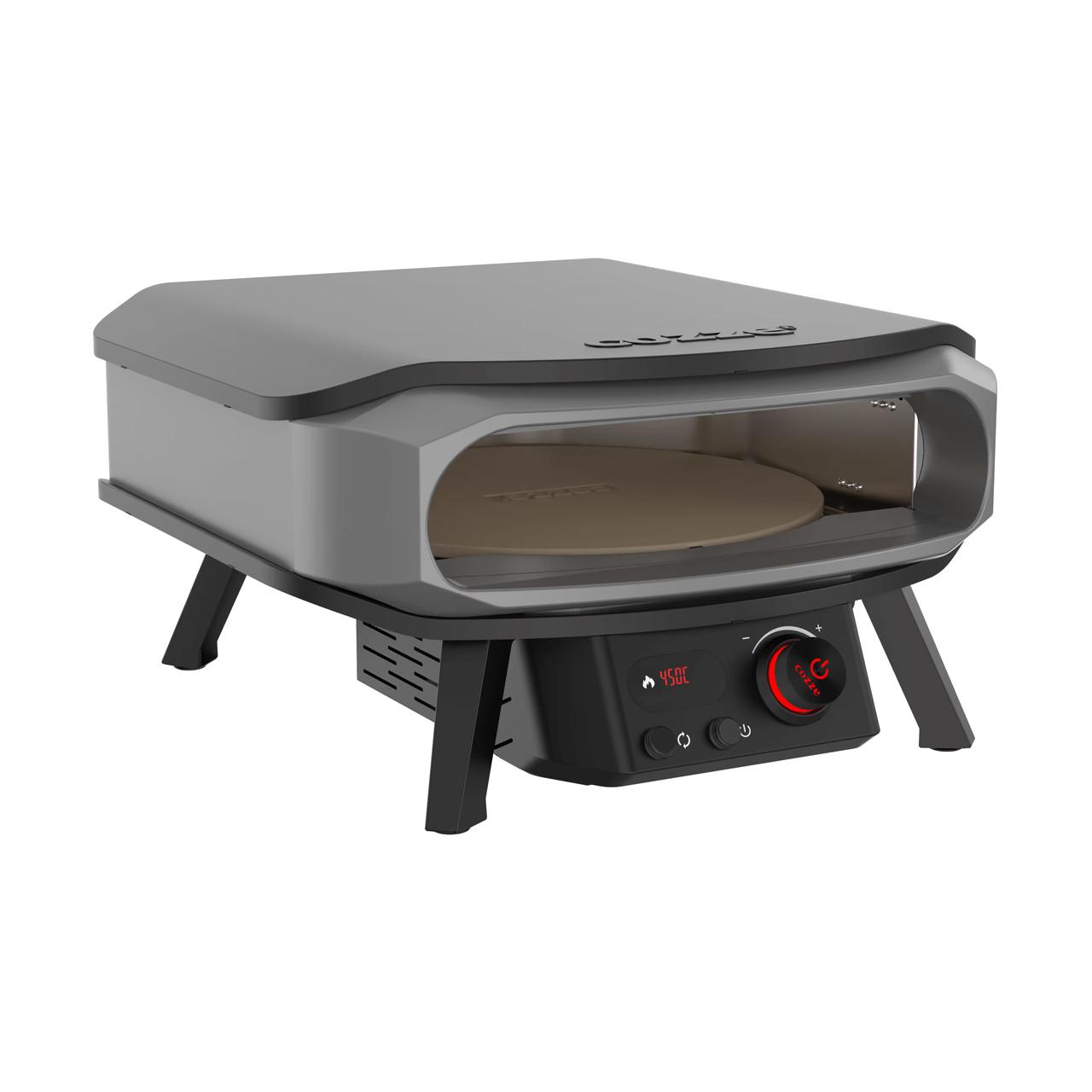 Elektro Pizzaofen Cozze 17 Zoll Premium Rotate 2200 W inkl. drehbarer Pizzastein & Hitzeschild