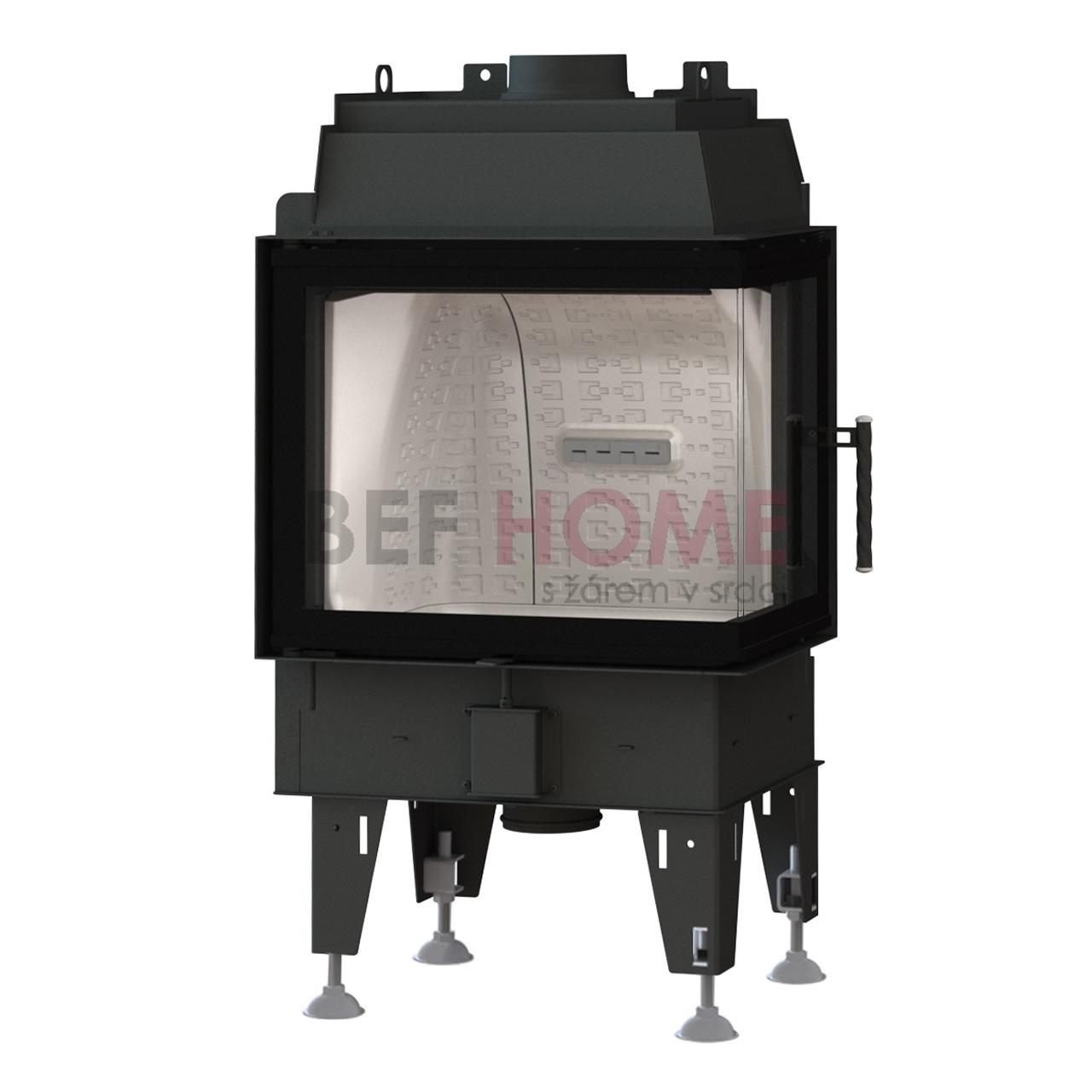 Kamineinsatz BeF Therm 7 CP/CL 7,4 KW - Ausführung:  CP Seitenfenster rechts