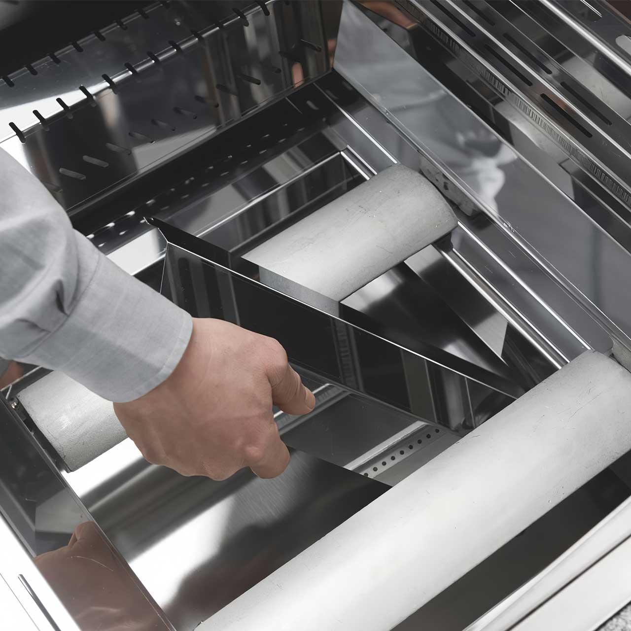 Outdoorküche Palazzetti Gasgrill Modul 90 Gas-Kochsystem - Ausführung: Stellfläche Farbe Rot