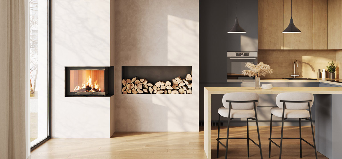 Kamineinsatz Schmid Ekko R 67(34) h evo Kamineinsatz Schmid Ekko L 67(34) h evo