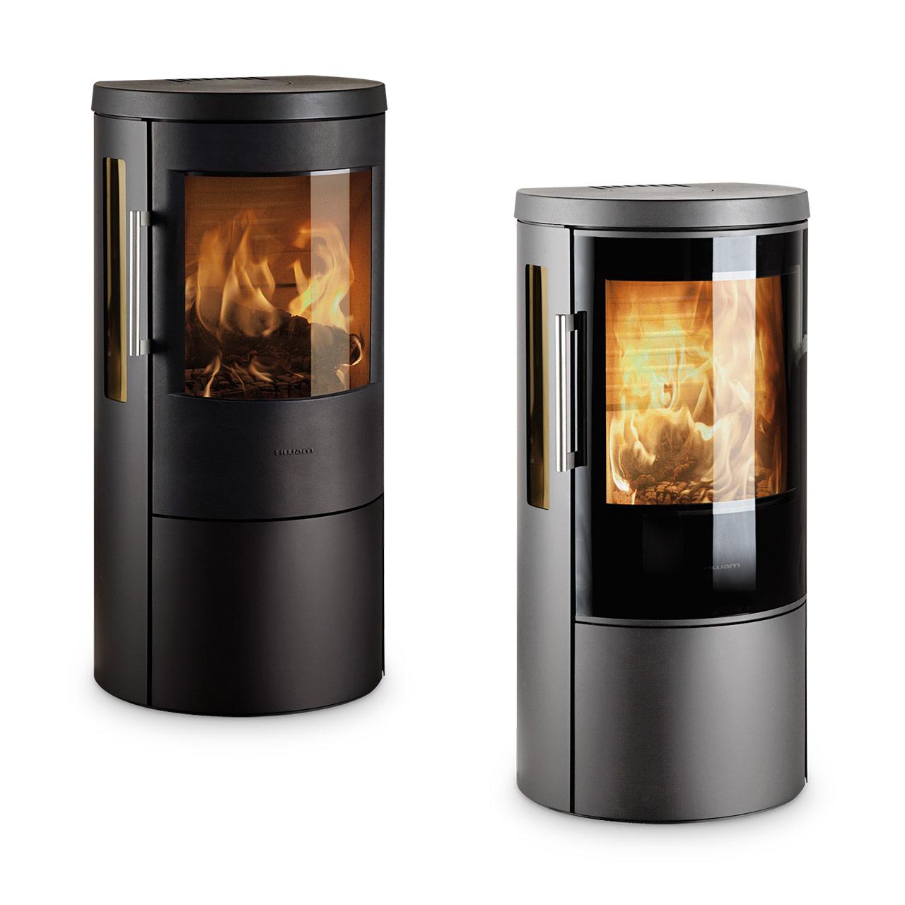 Kaminofen HWAM 3630 Autopilot mit Seitenglas 6,0 kW - Ausführung: HWAM 3630c, Schwarz