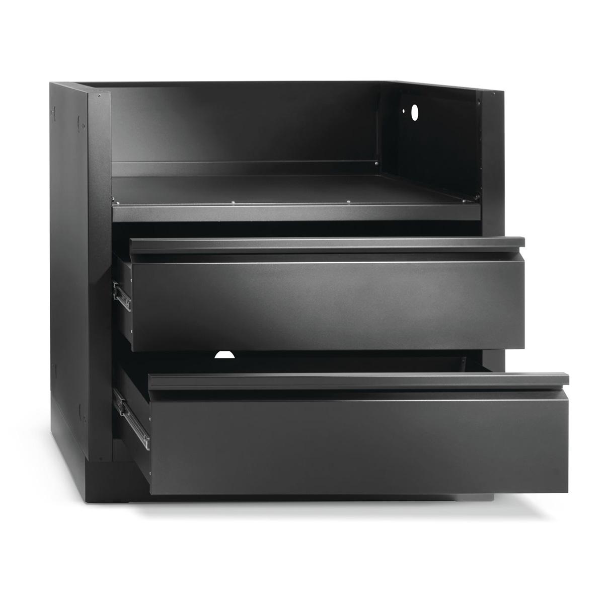 Outdoorküche Napoleon Oasis Einbau Unterschrank mattschwarz für BI32 / BIG32