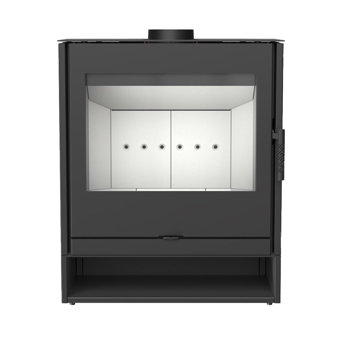 Kaminofen ILDNord Blisar mit 8 kW -  Holzfach: offen