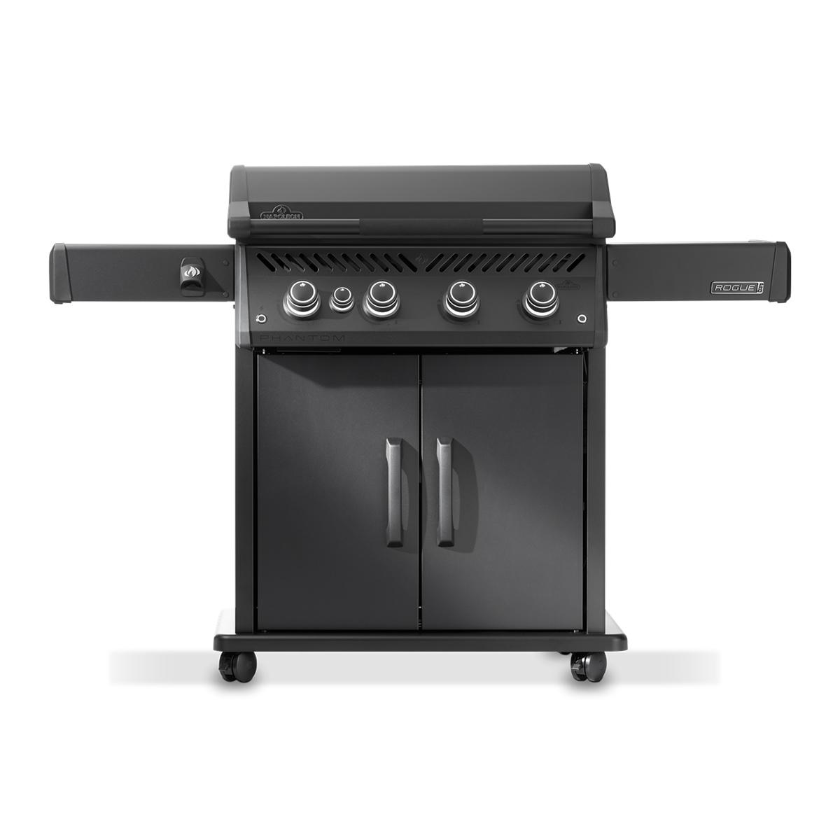Gasgrill Napoleon Phantom Rogue PRO 30 mit Plancha und Sizzle Zone, mattschwarz Bundle inkl. 2 Unterschränke