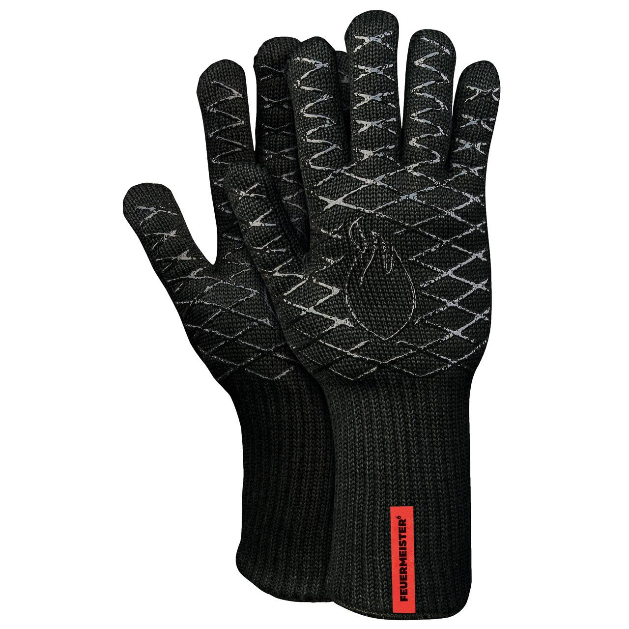 Feuermeister Premium BBQ Grillhandschuhe aus Aramid/Nomex in schwarz - Ausführung: Gr. XXL (12)