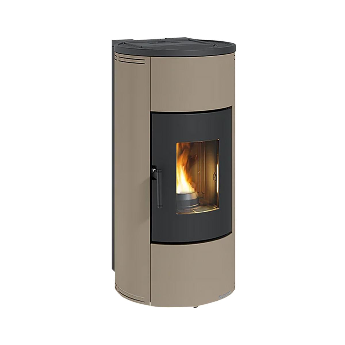 Pelletofen Extraflame Prestige Line Daniela mit 8 kW - Verkleidung: taupe matt