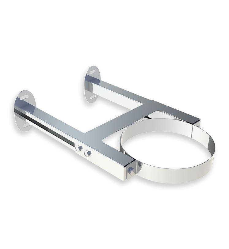 Jeremias DW Wandhalter Design Plus, verstellbar - Wandabstand: 50-150mm - für Schornstein-Innendurchmesser: 100mm