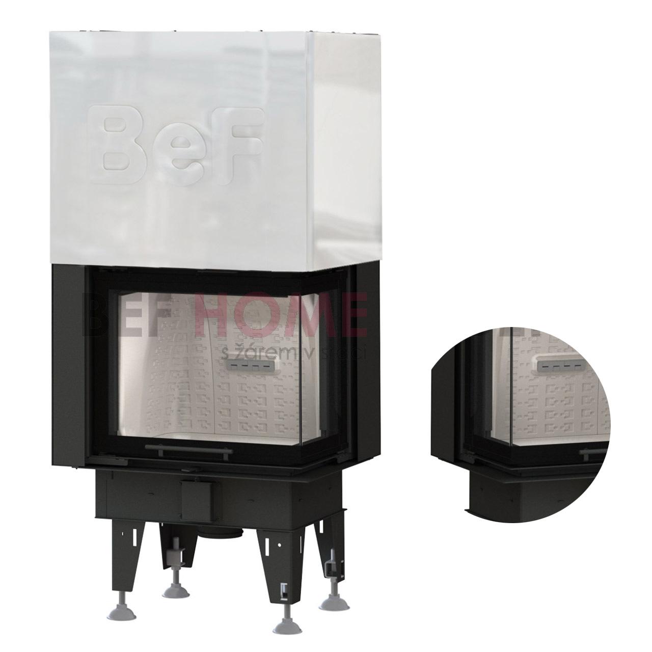 Kamineinsatz BeF Therm V 7 CP/CL 7,4 KW - Ausführung: CL Seitenfenster links