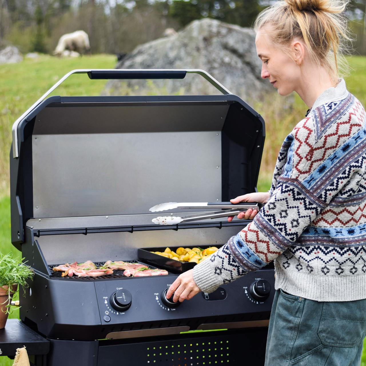 Grillzubehör Cozze Grillzange 40 cm, Edelstahl