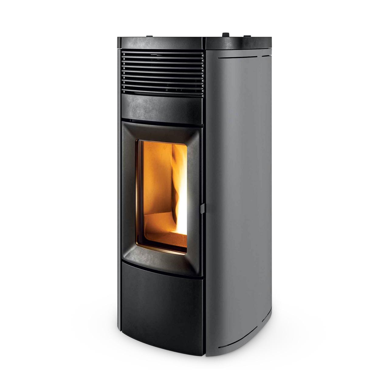 Pelletofen MCZ Musa Comfort Air Matic 12 Core R 12 kW - Ausführung: 313 Silver metal