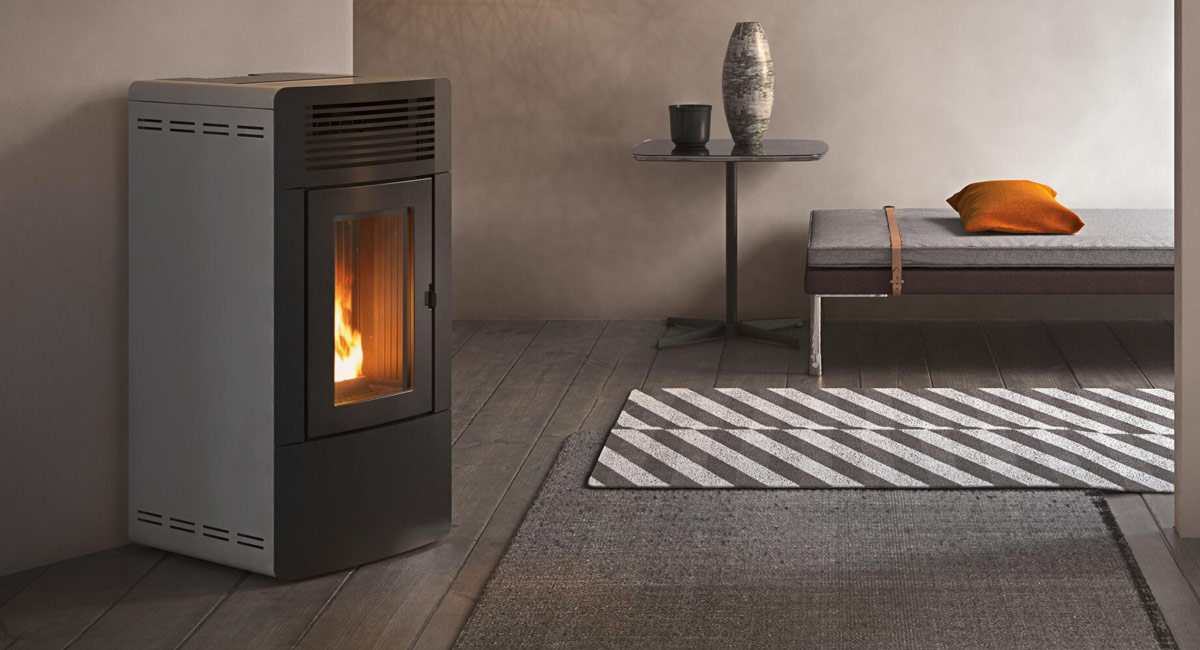 Montagebeispiel Pelletofen RED Malva Multiair Ambiente