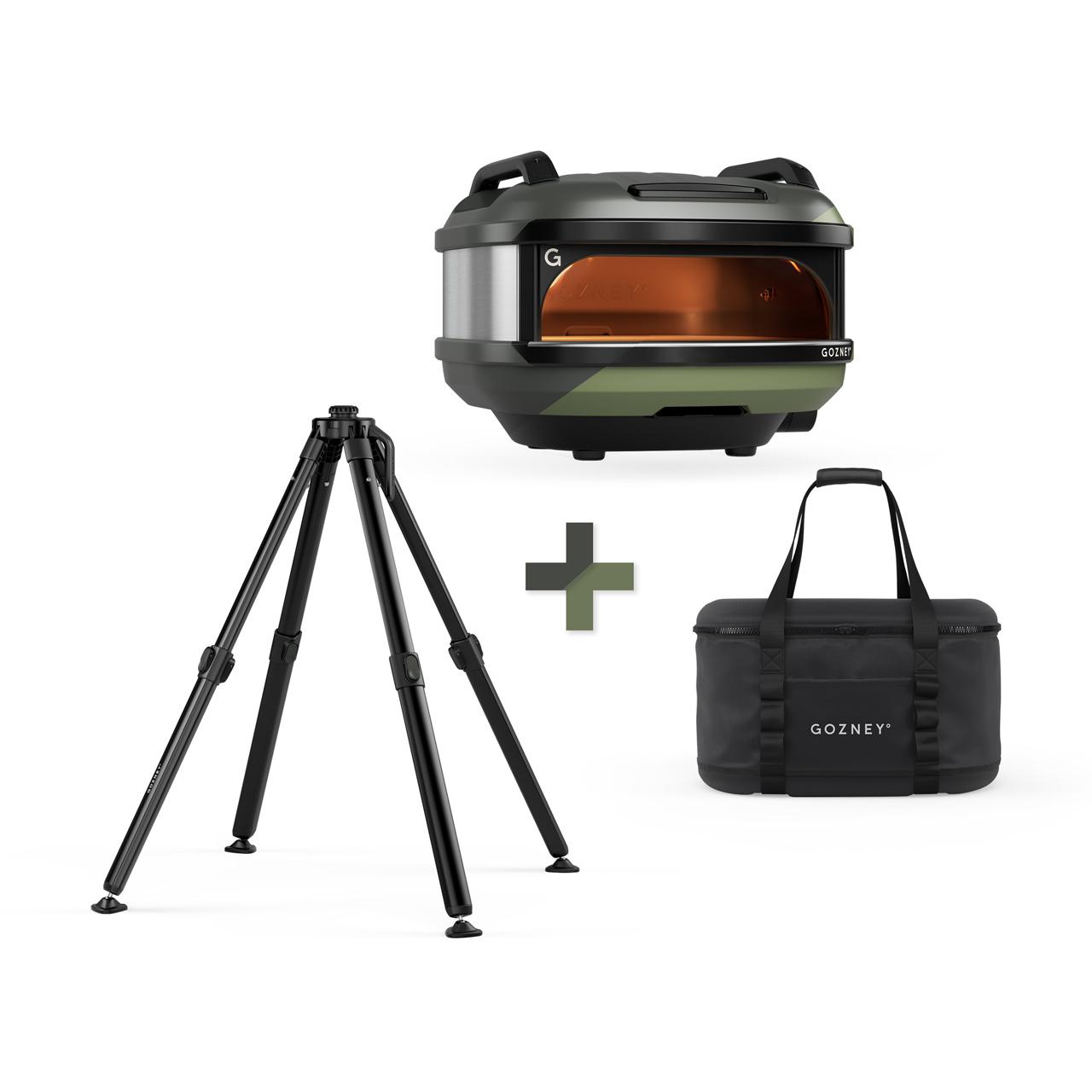 Pizzaofen Gozney Tread Bundle 2, inkl. Transporttasche und Ständer - Ausführung: Tread Bundle Off Black