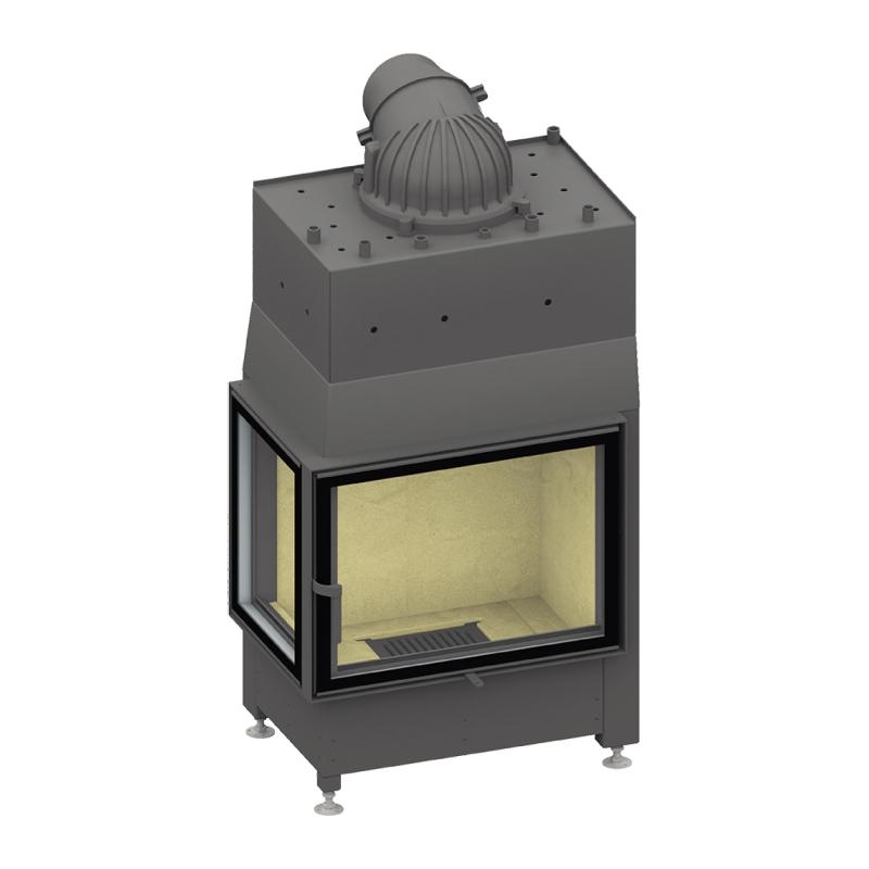 Kamineinsatz wasserführend Schmid Ekko W L 67(45)s 14,9 kW