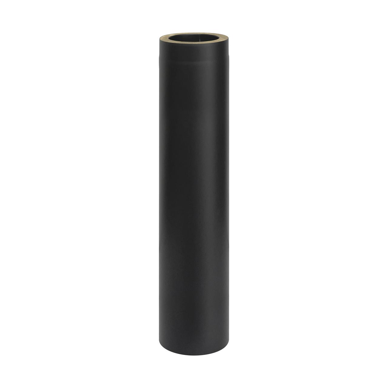 Doppelwandiges Ofenrohr DN 150 mm Länge 1000 mm Schwarz