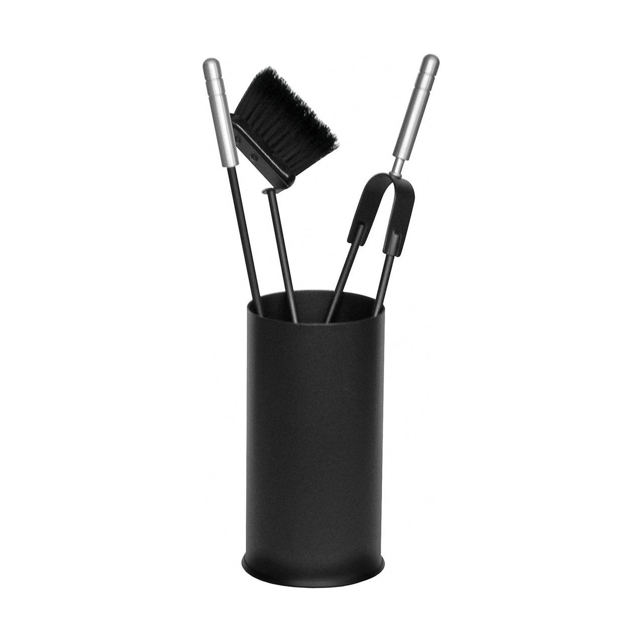 Kaminbesteck Lienbacher 3tlg. in Box schwarz Griffe aus Edelstahl