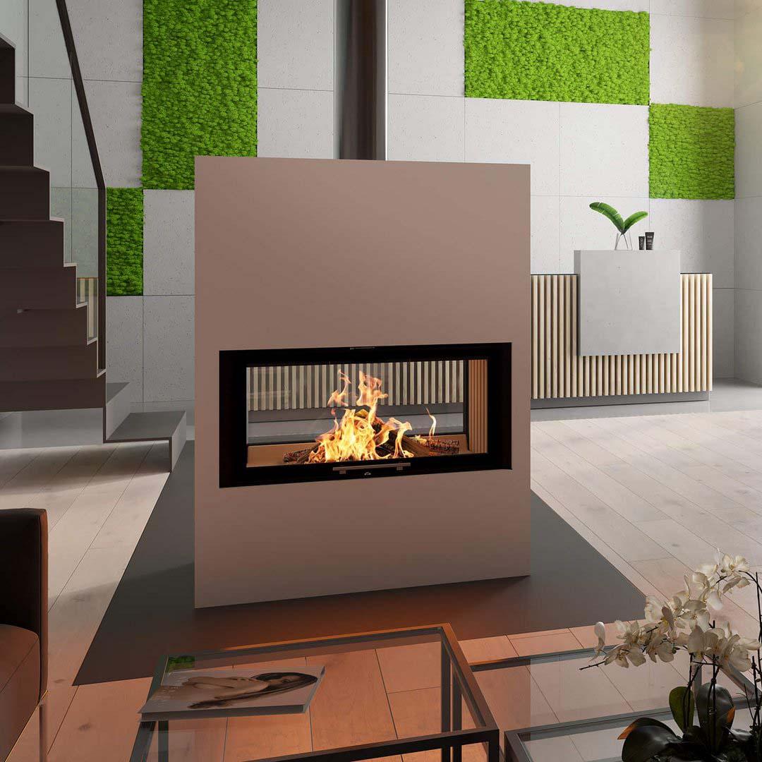 Kamineinsatz wasserführend Spartherm Varia A-FDh H2O 10,4 kW