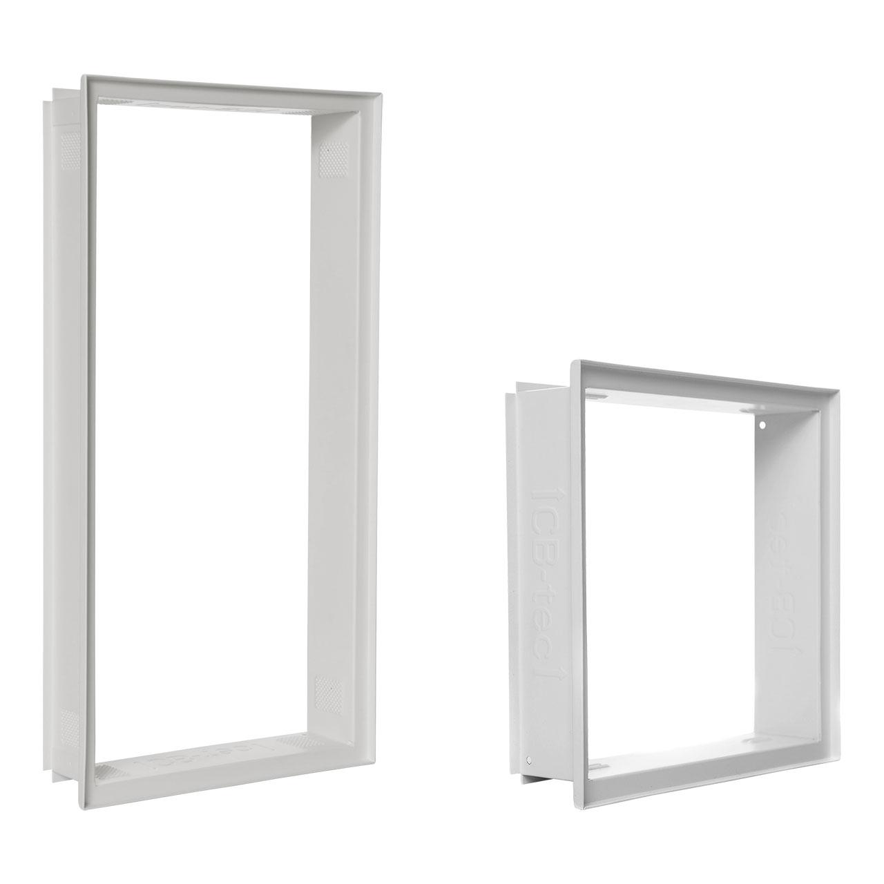 CB-Tec Lüftungsgitter Einbaurahmen putzbündig Weiß