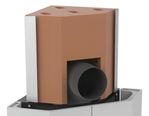 Powerstone Speicherblock 60 kg (nur bei Rauchrohranschluss nach hinten möglich)