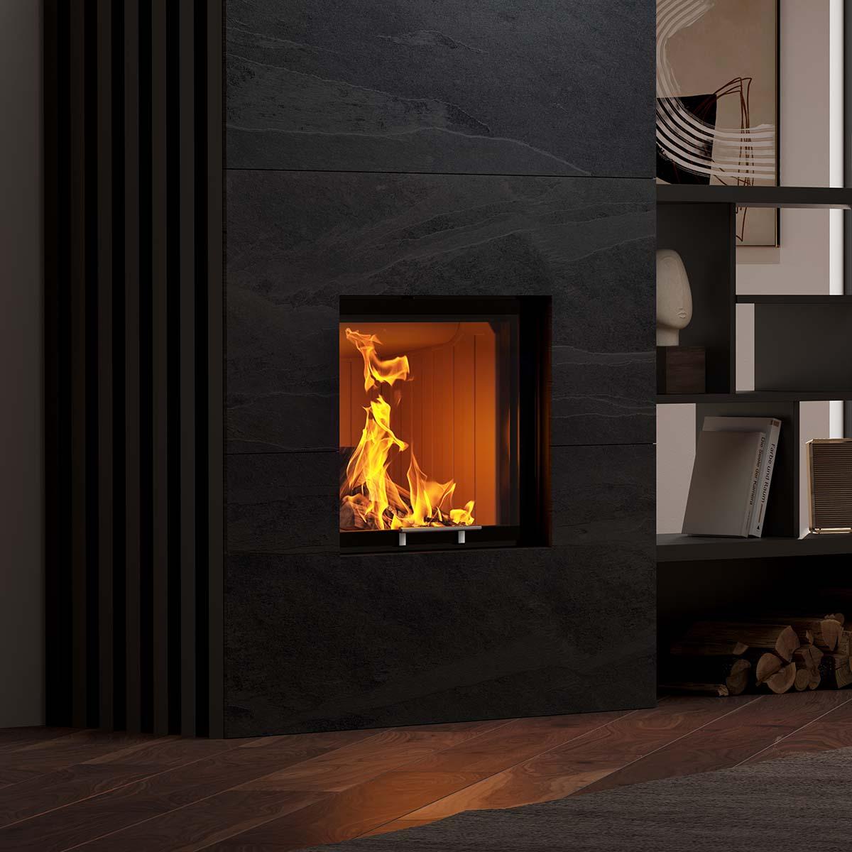 Kamineinsatz Spartherm Varia 1Vh 11 kW - Türhöhe: 51 cm - Feuerraumauskleidung: weiß