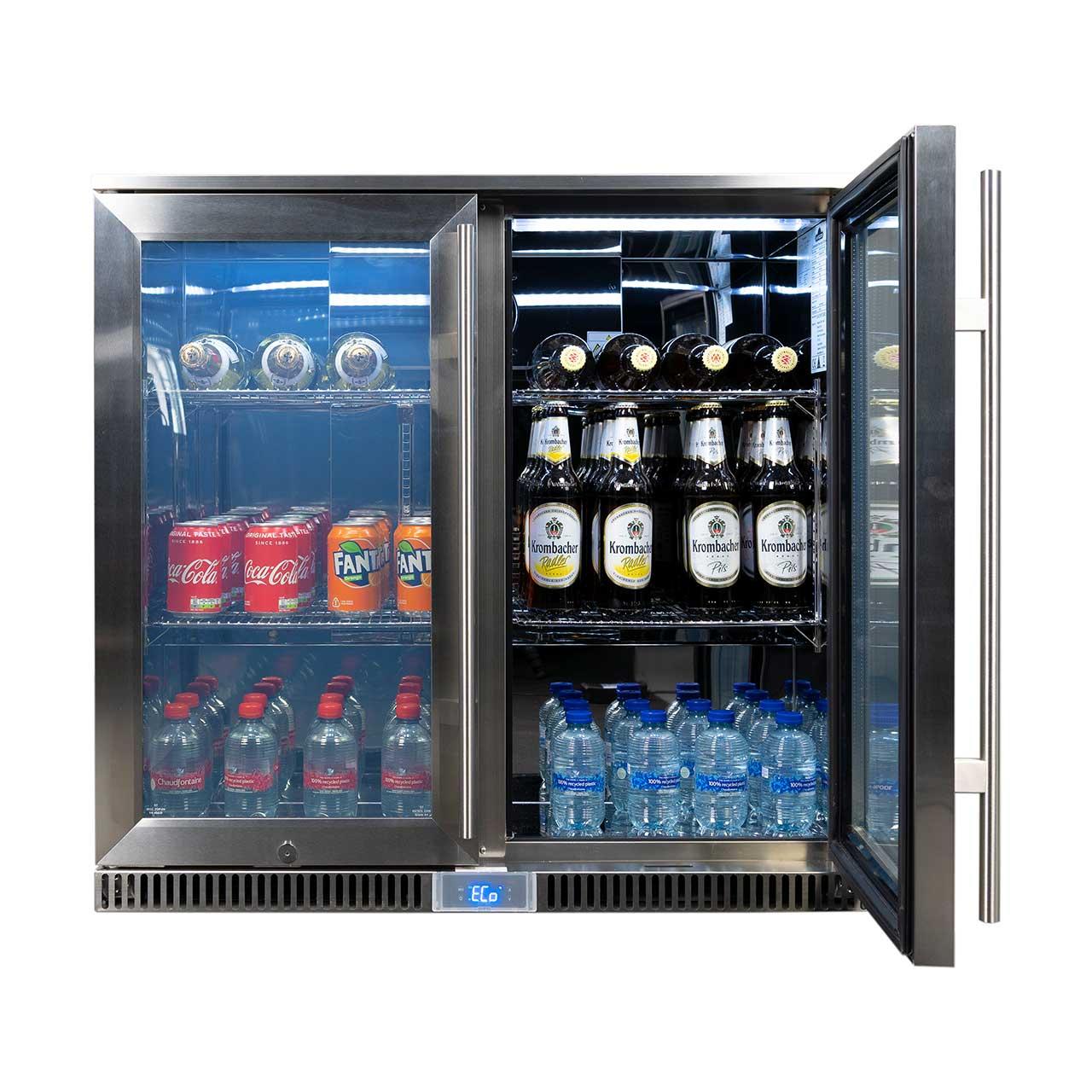 Outdoorküche Napoleon Einbau-Kühlschrank mit Doppeltür