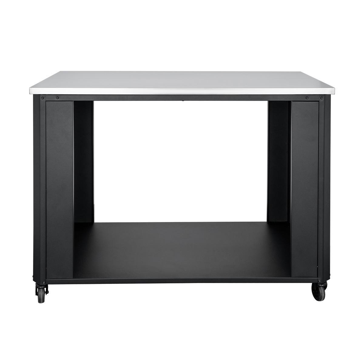Cozze Outdoorküche Bundle mit Ecktisch, offenem Modul 115 cm & hohem Schrankmodul 60 cm mit Edelstahlplatte