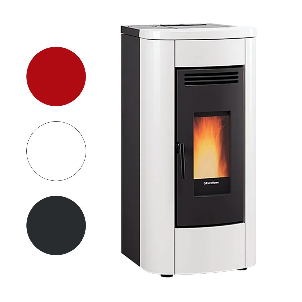 Pelletofen Extraflame Klaudia 5.0 Evo mit 8 kW - Verkleidung: schwarz